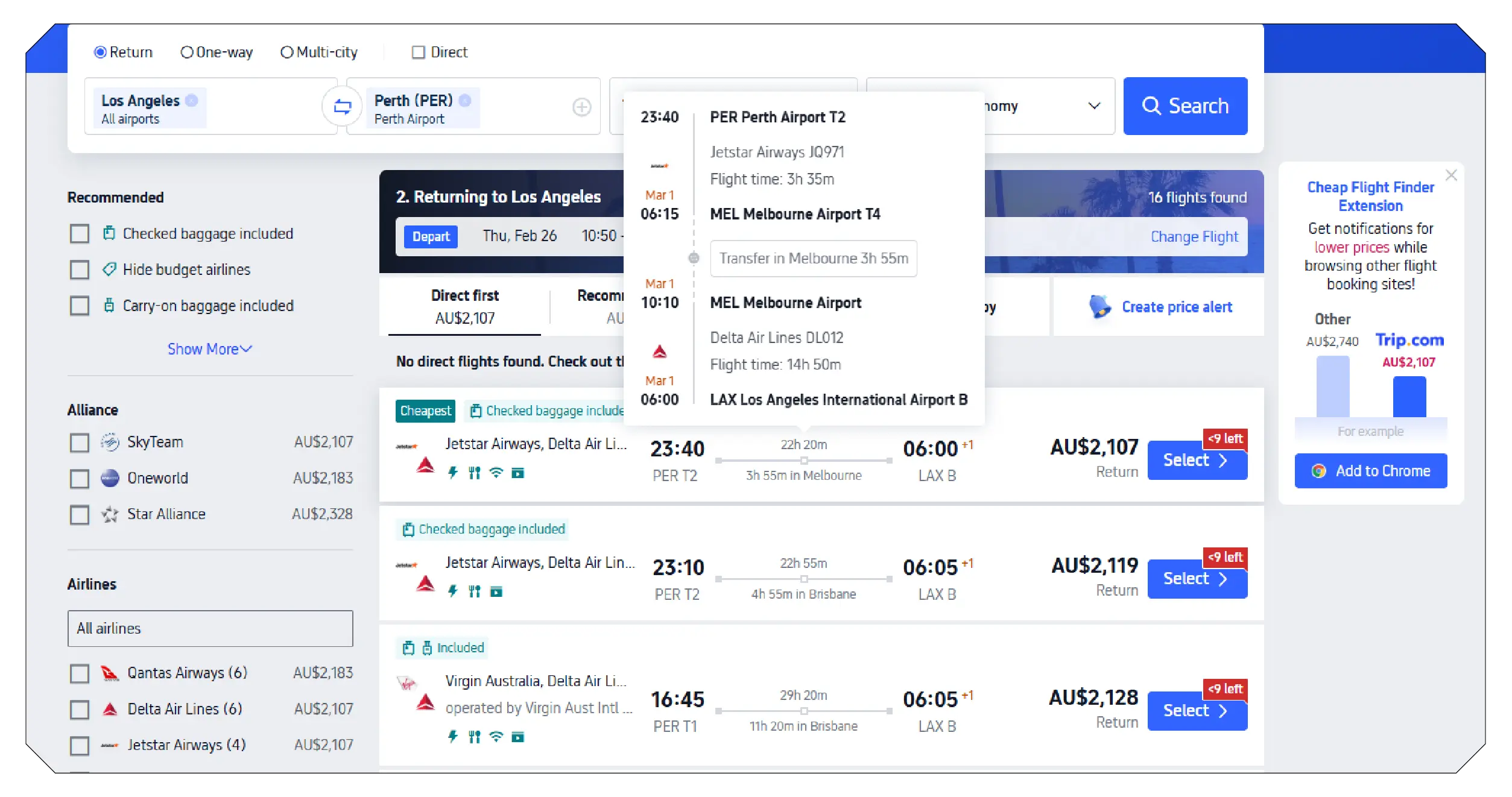 Key Data Fields in an Australia Historical Airfare Dataset