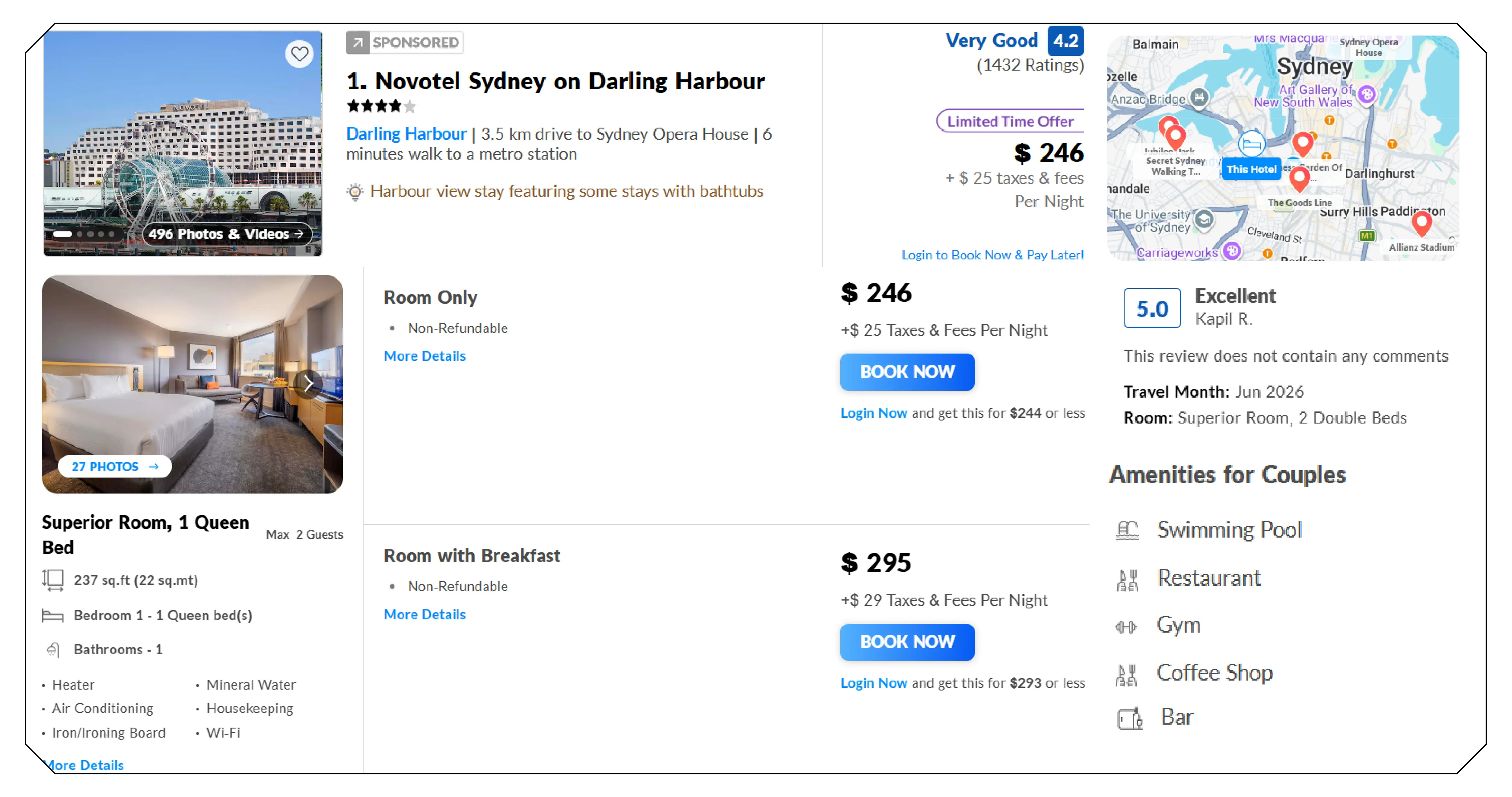 Key Data Extracted from Best Western Hotels