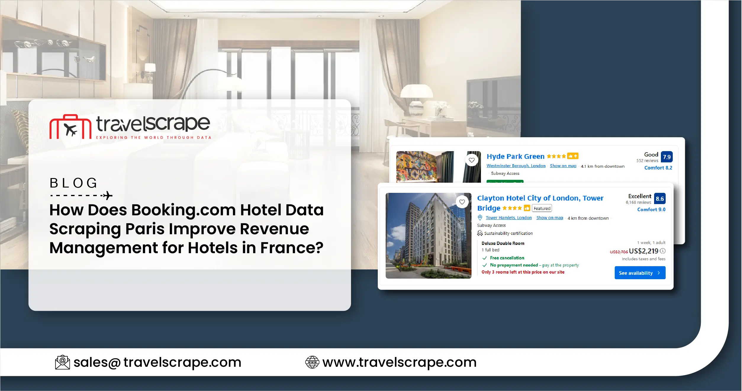 Booking.com Hotel Data Scraping Paris for Revenue Management in France