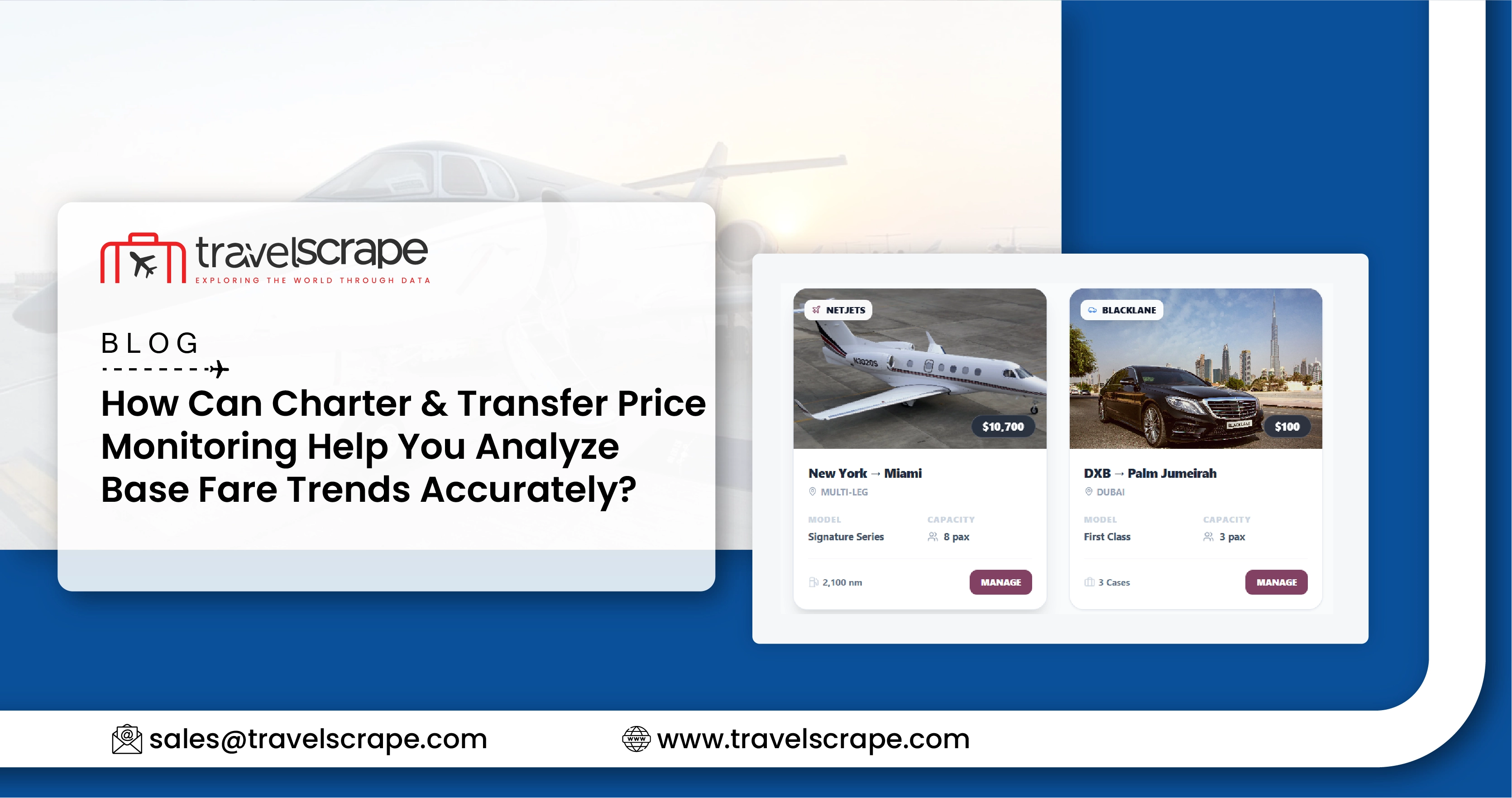 Charter & Transfer Price Monitoring to Analyze Base Fare Trends