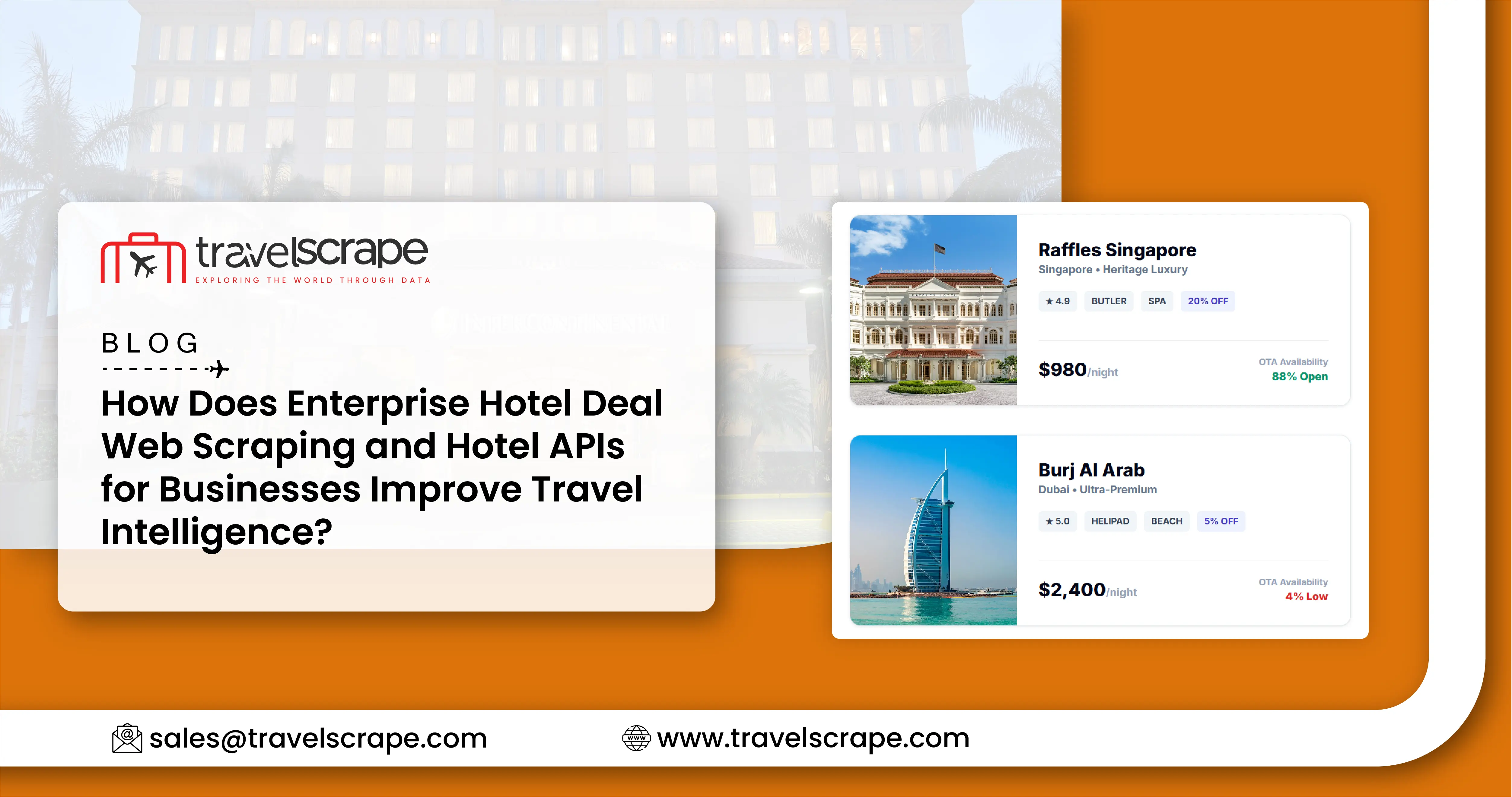 Enterprise Hotel Deal Web Scraping and Hotel APIs for Businesses