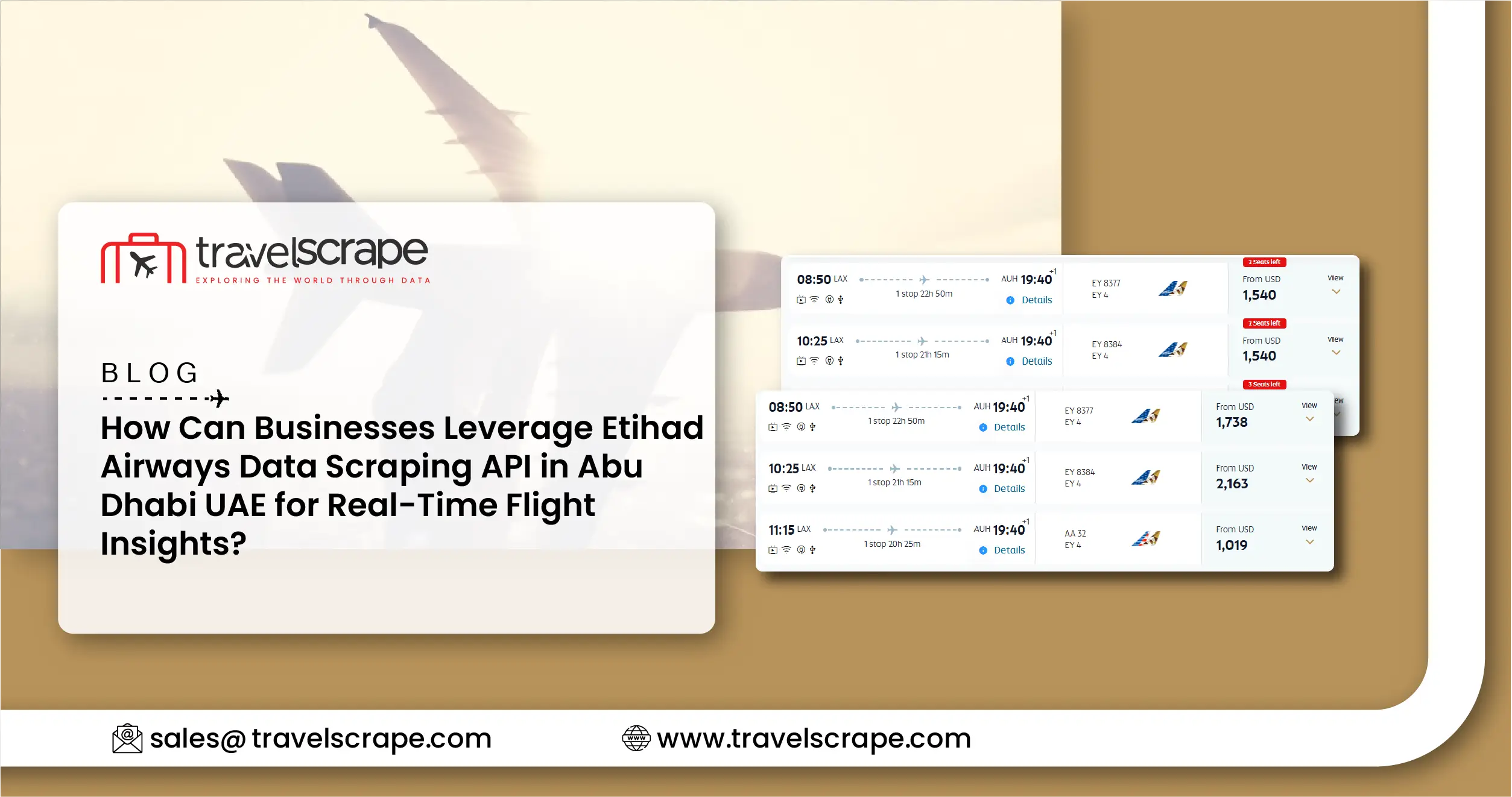 Leverage Etihad Airways Data Scraping API in Abu Dhabi UAE