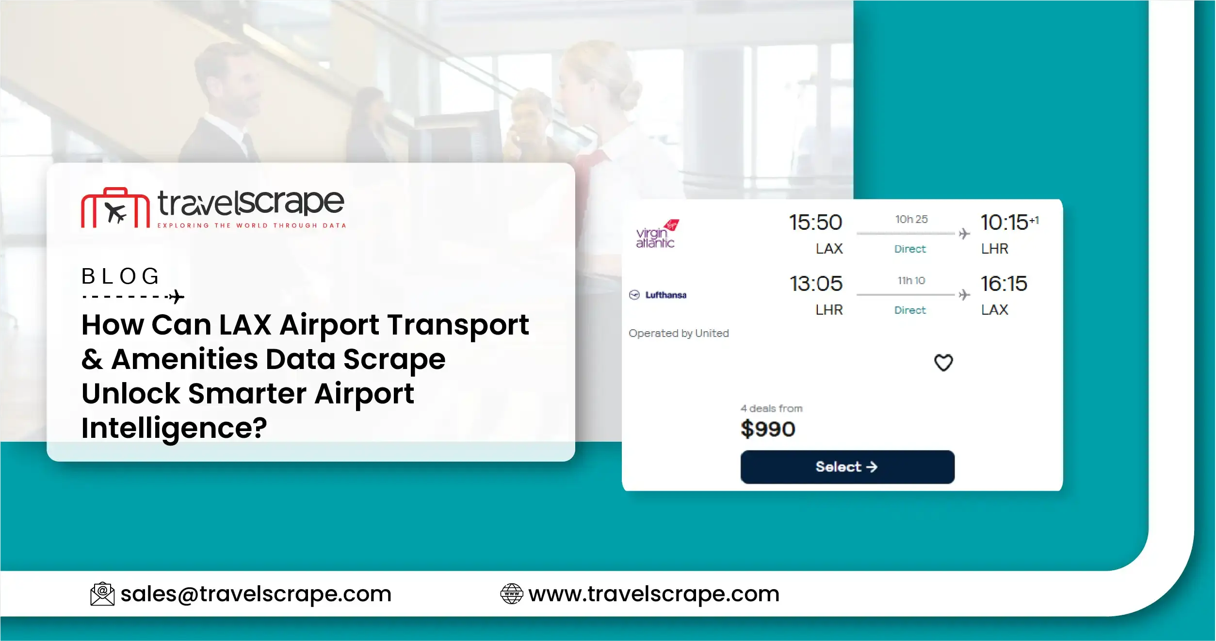 LAX Airport Transport & Amenities Data Scrape
