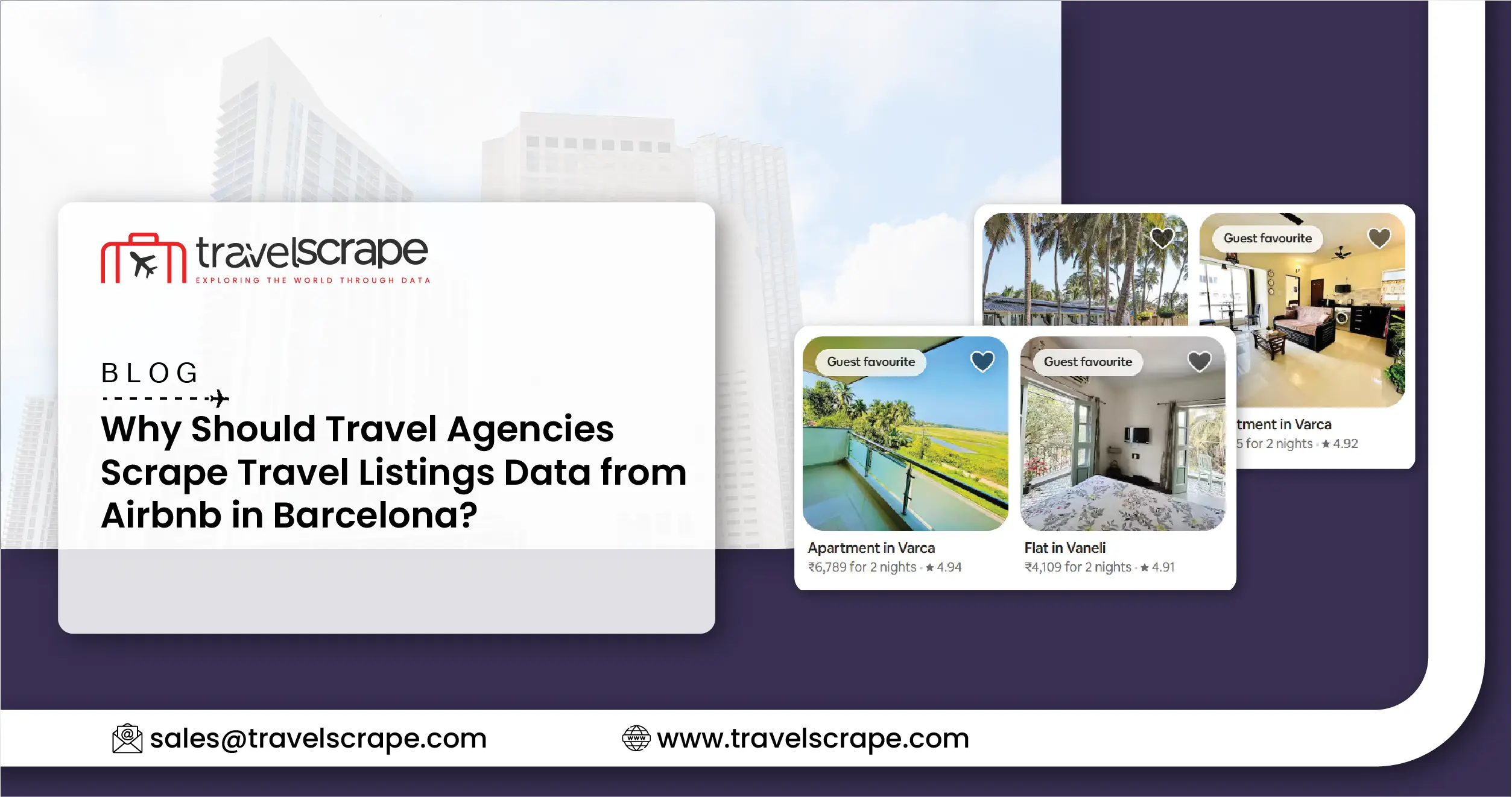 Why Should Travel Agencies Scrape Travel Listings Data from Airbnb in Barcelona