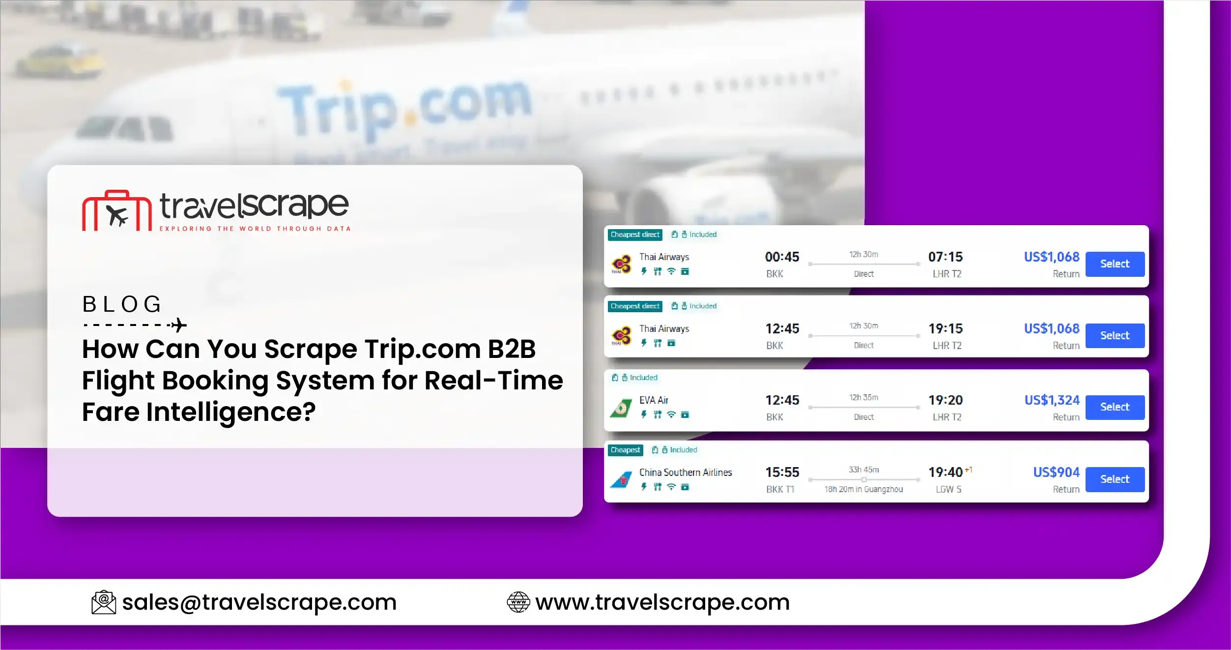 Scrape Trip.com B2B Flight Booking System for Real-Time Fare Intelligence Scrape Trip.com B2B Flight Booking System for Real-Time Fare Intelligence
