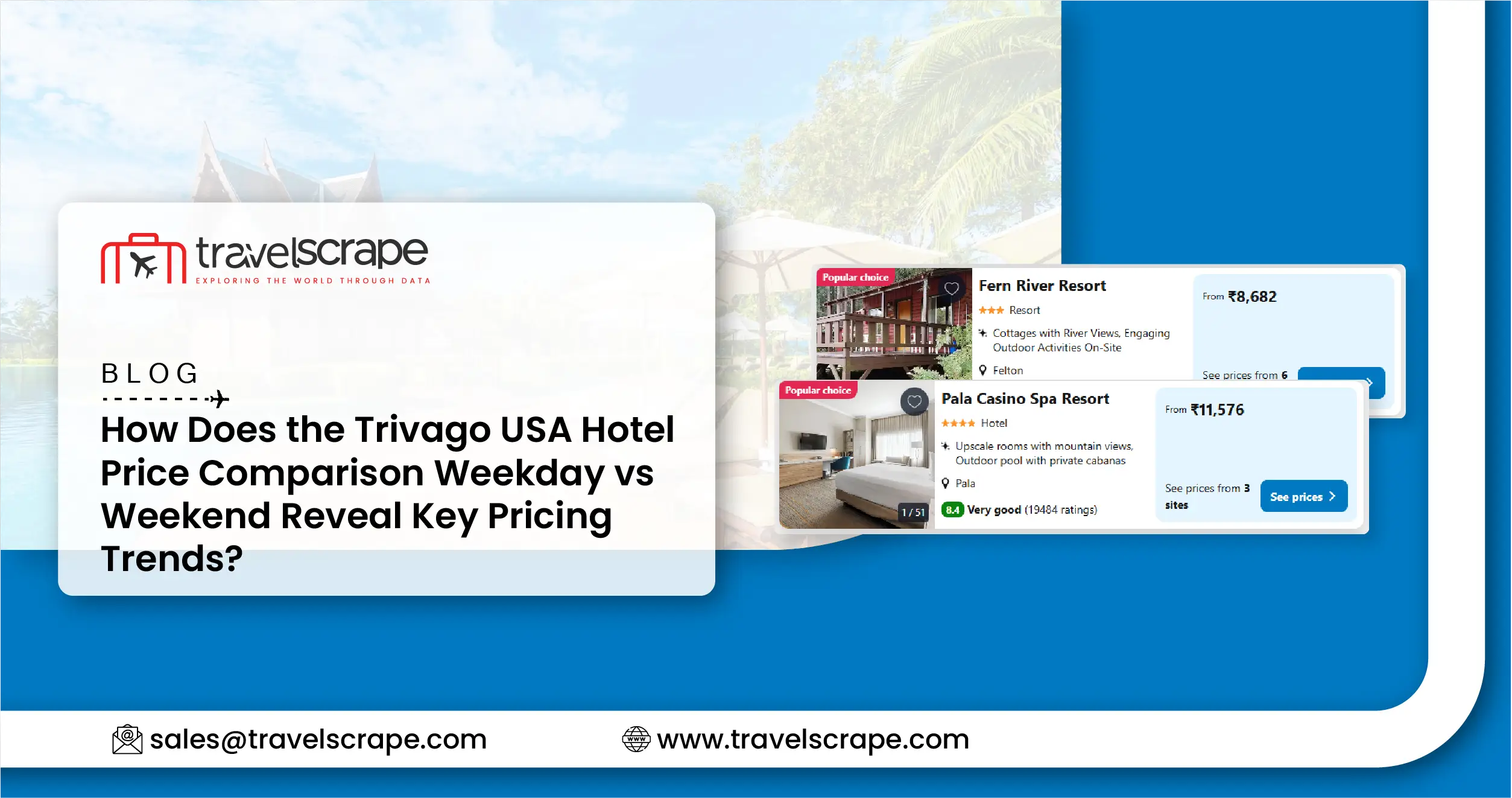 Trivago USA Hotel Price Comparison Weekday vs Weekend