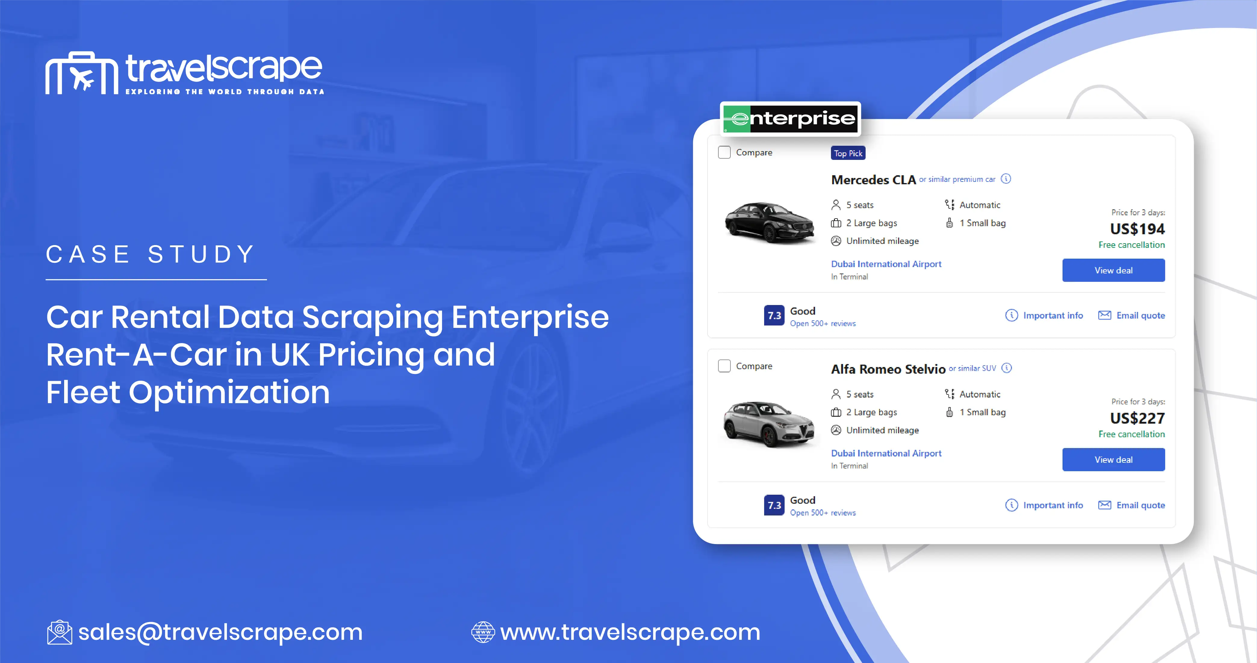 Car Rental Data Scraping Enterprise Rent-A-Car in UK Pricing and Fleet Optimization