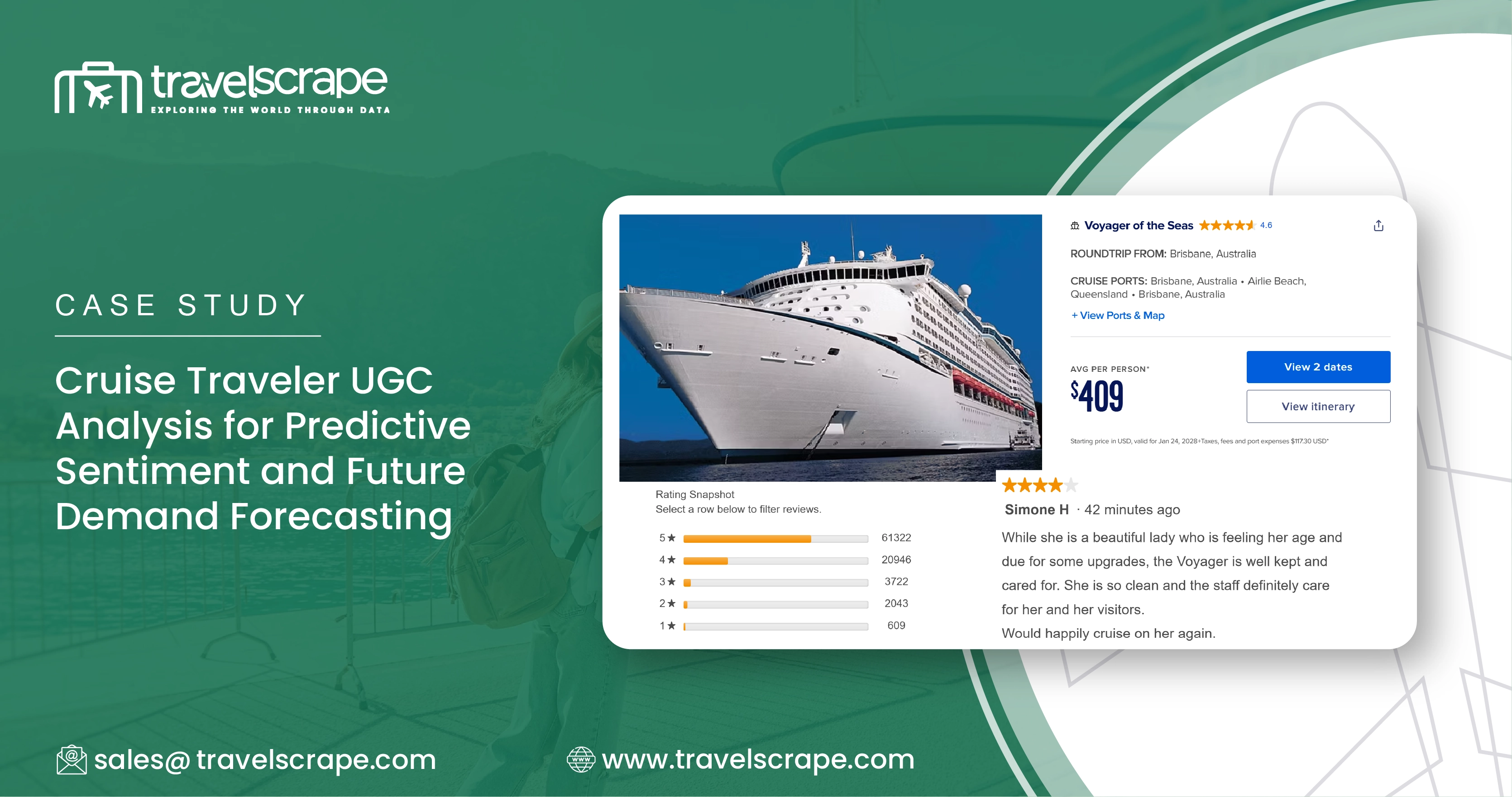Cruise Traveler UGC Analysis for Predictive Sentiment and Future Demand Forecasting