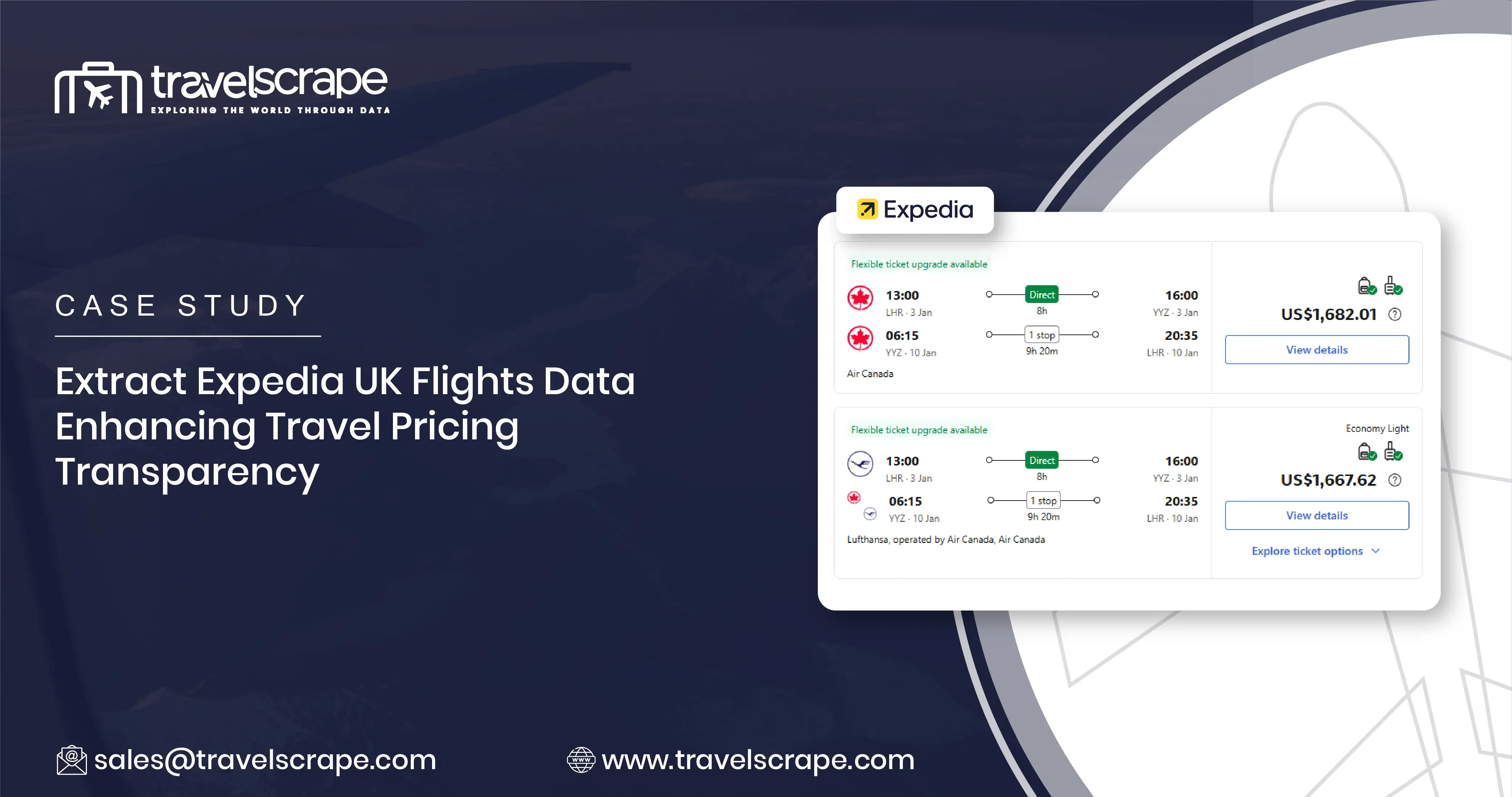 Extract Expedia UK Flights Data – Enhancing Travel Pricing Transparency