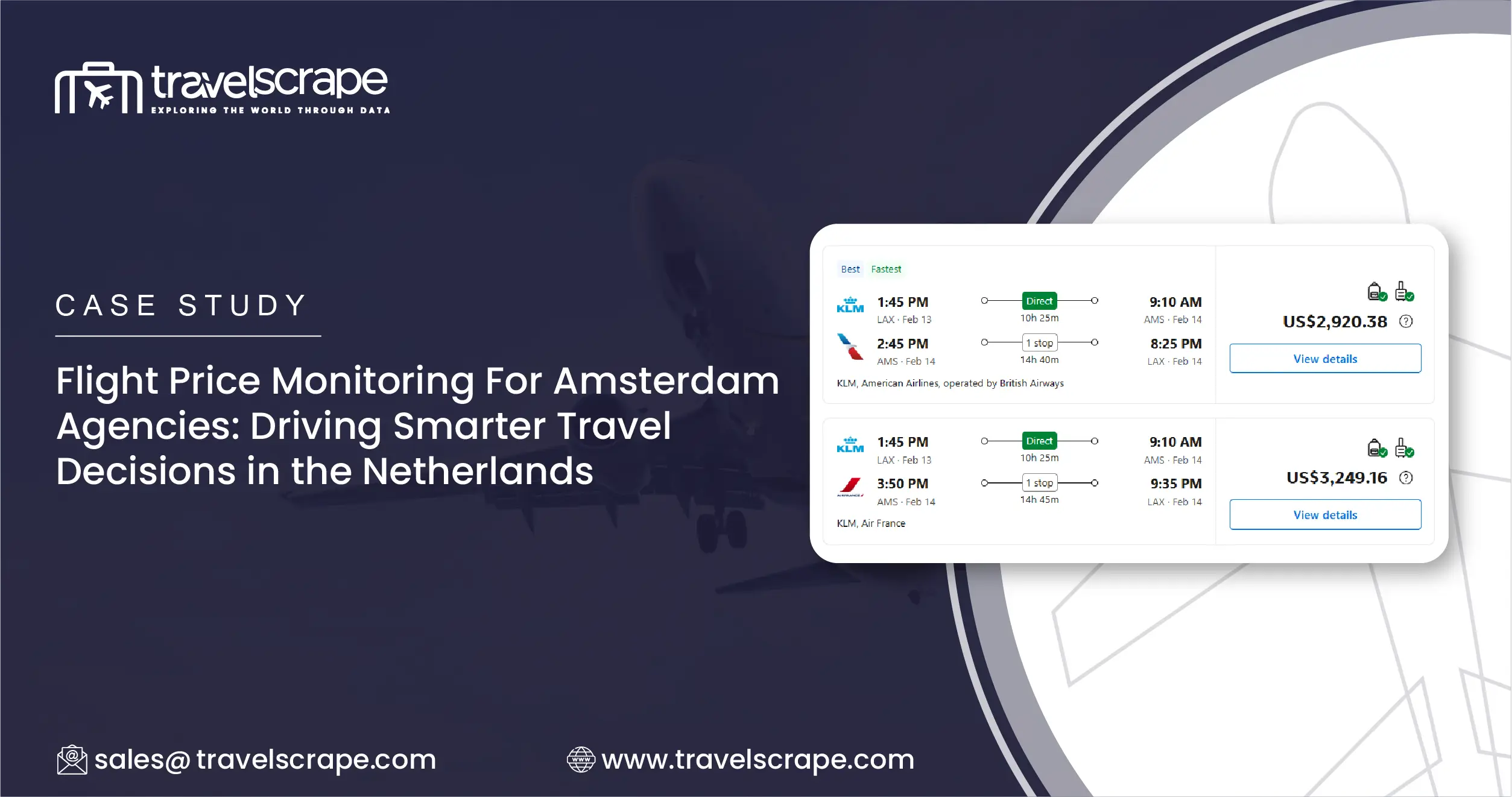 Flight Price Monitoring For Amsterdam Agencies in the Netherlands