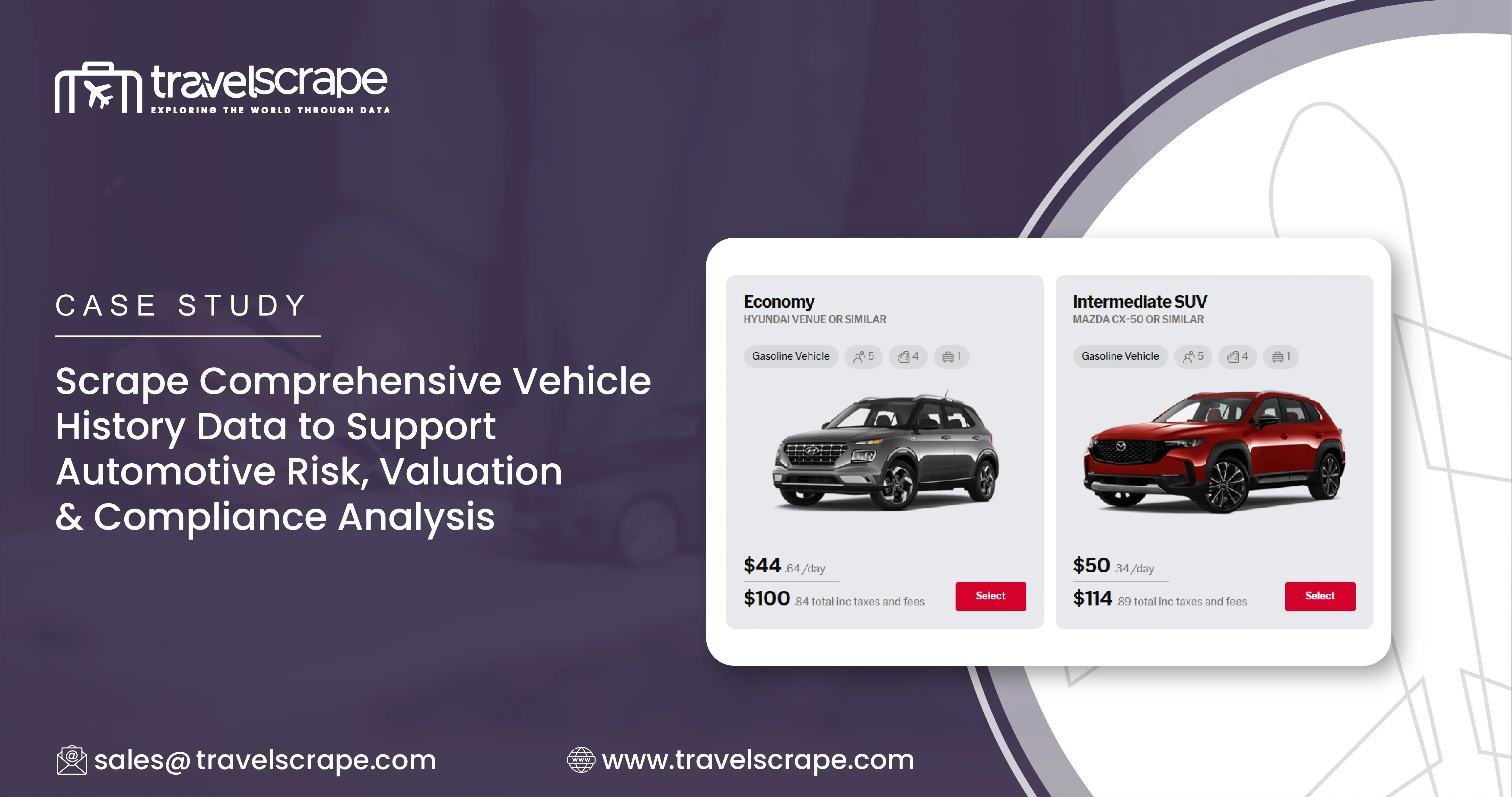 Scrape Comprehensive Vehicle History Data to Support Automotive Risk