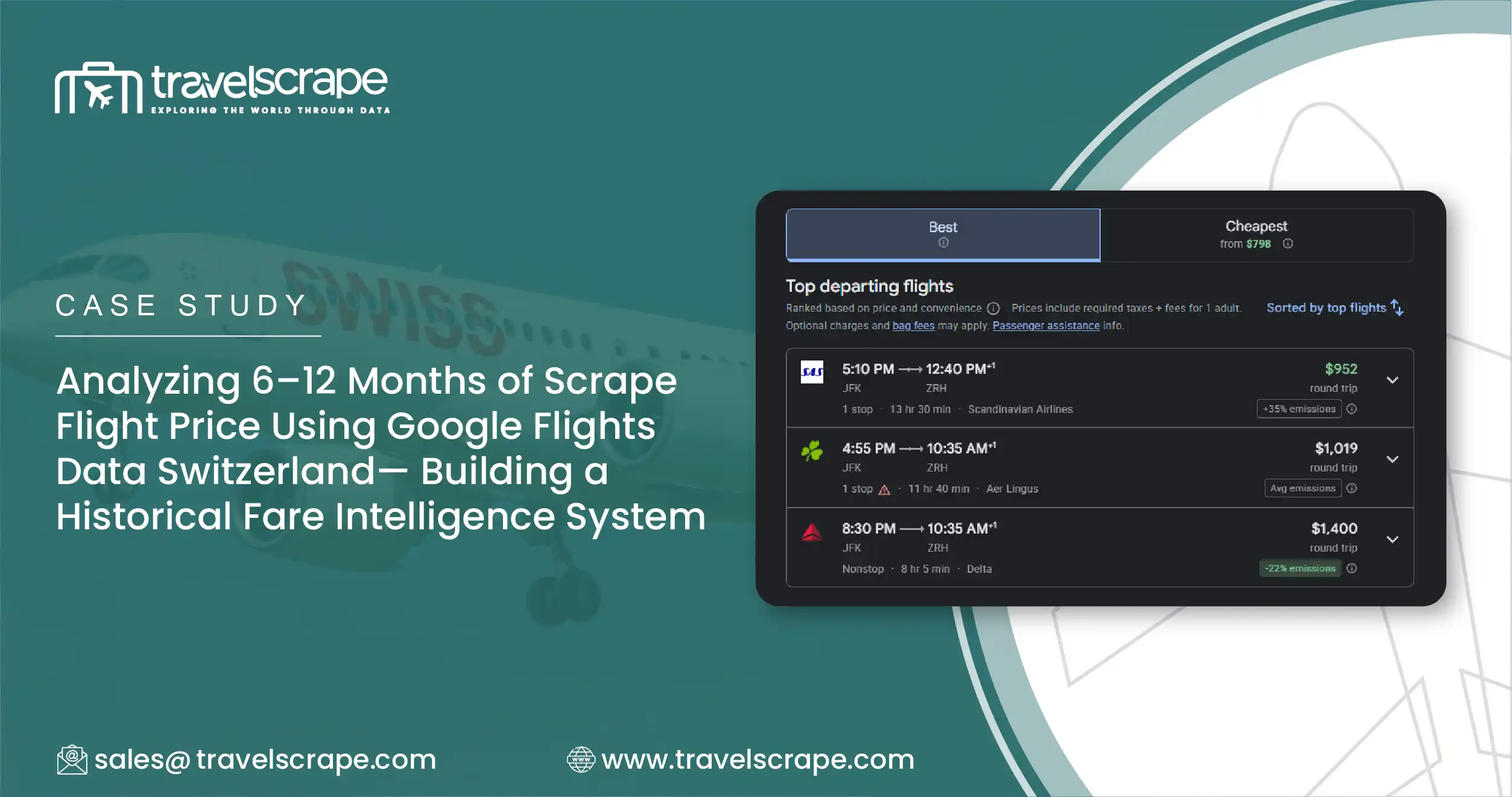 Scrape Flight Price Using Google Flights Data Switzerland