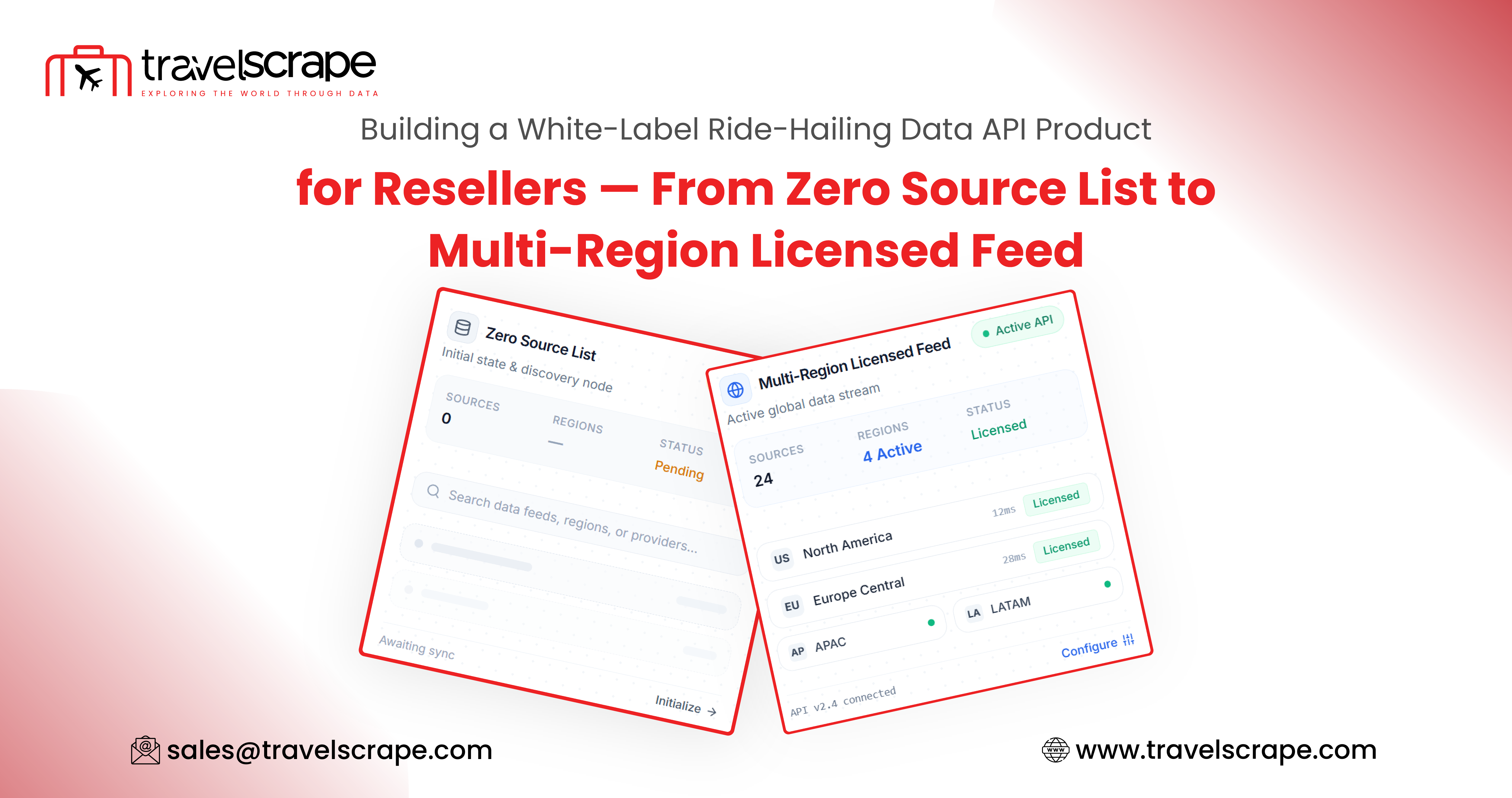 White-Label Ride-Hailing Data API Product for Resellers