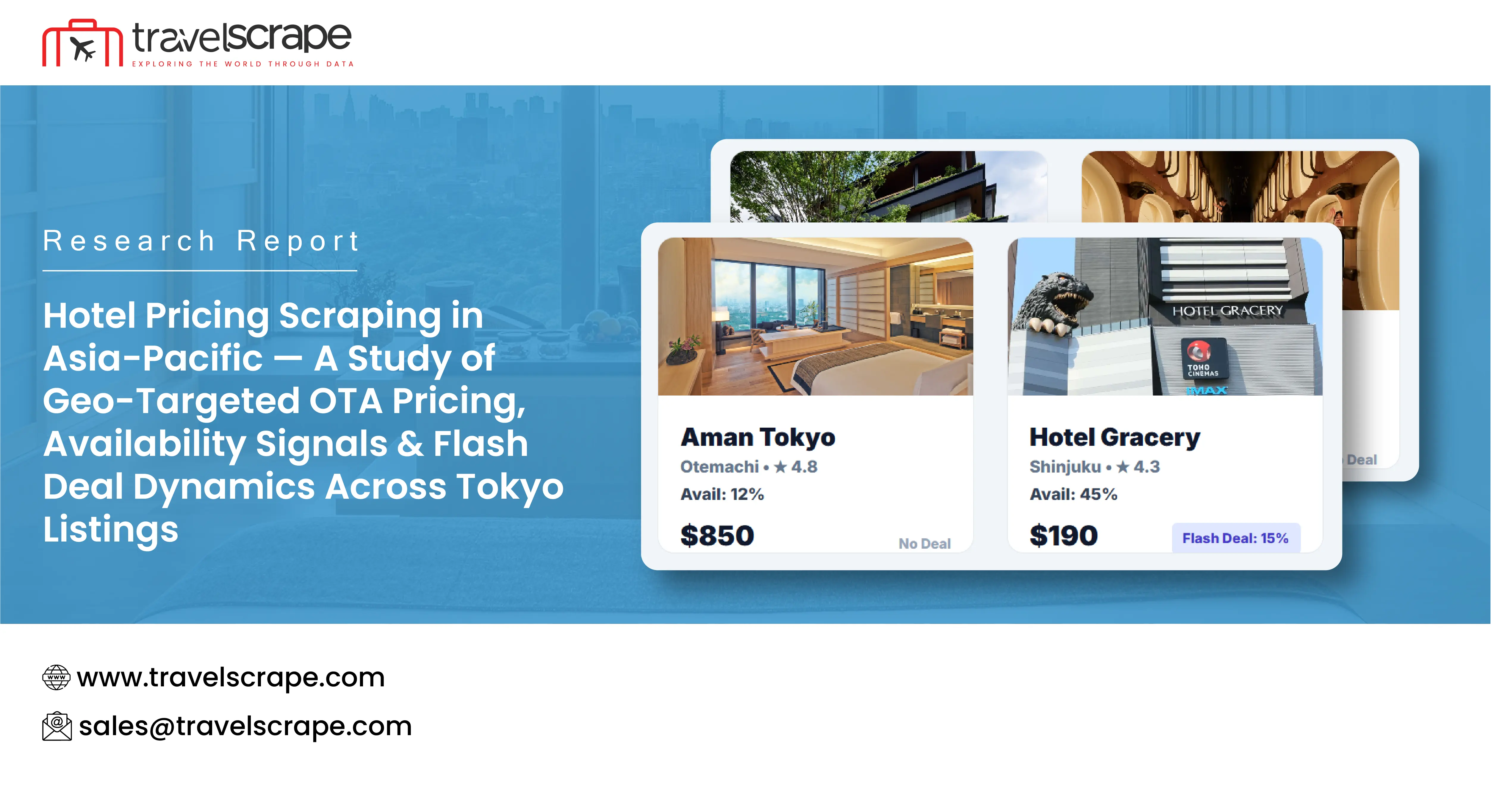 Hotel Pricing Scraping in Asia-Pacific Across Tokyo Listings