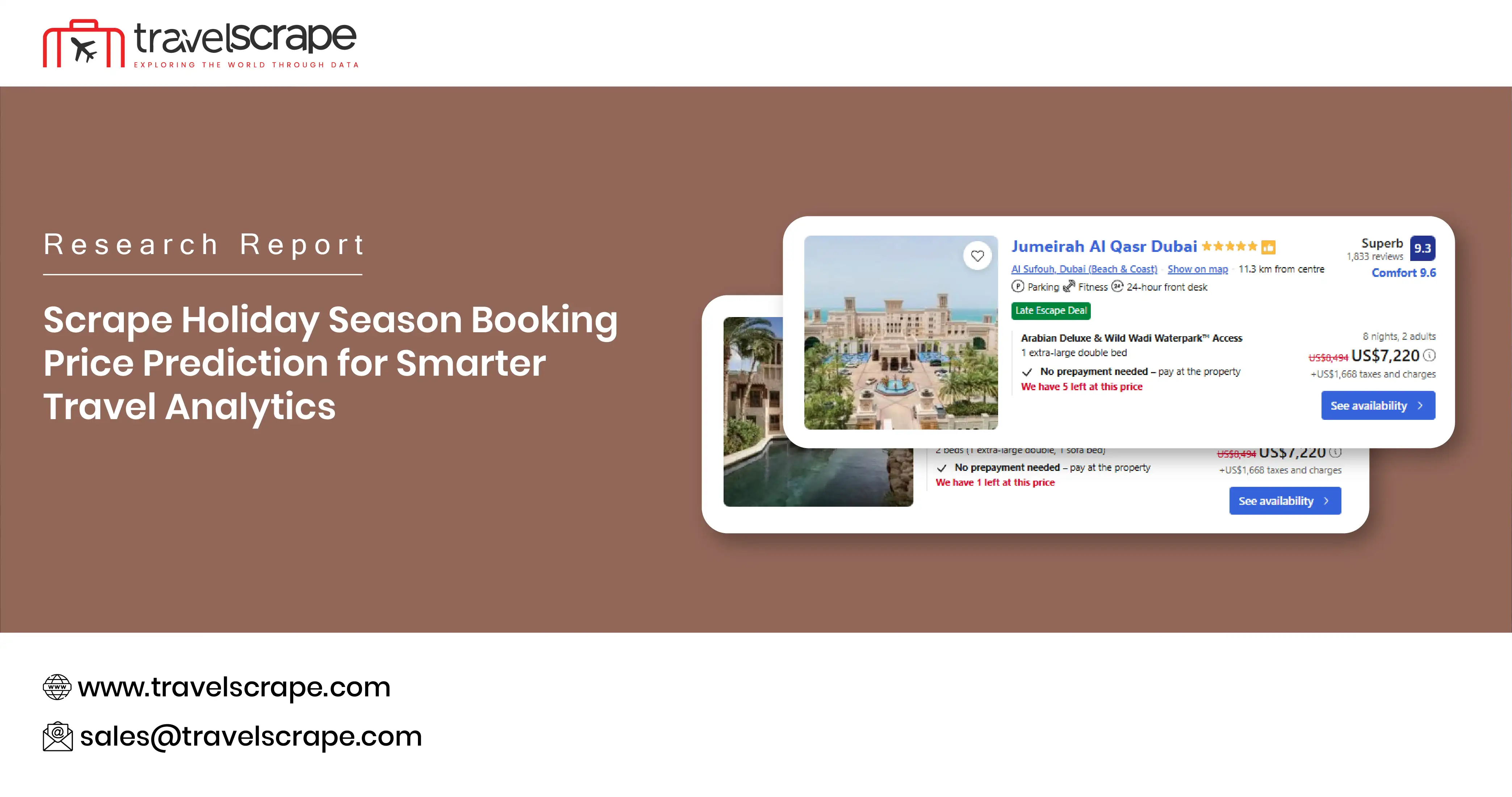 Scrape Holiday Season Booking Price Prediction for Smarter Travel Analytics