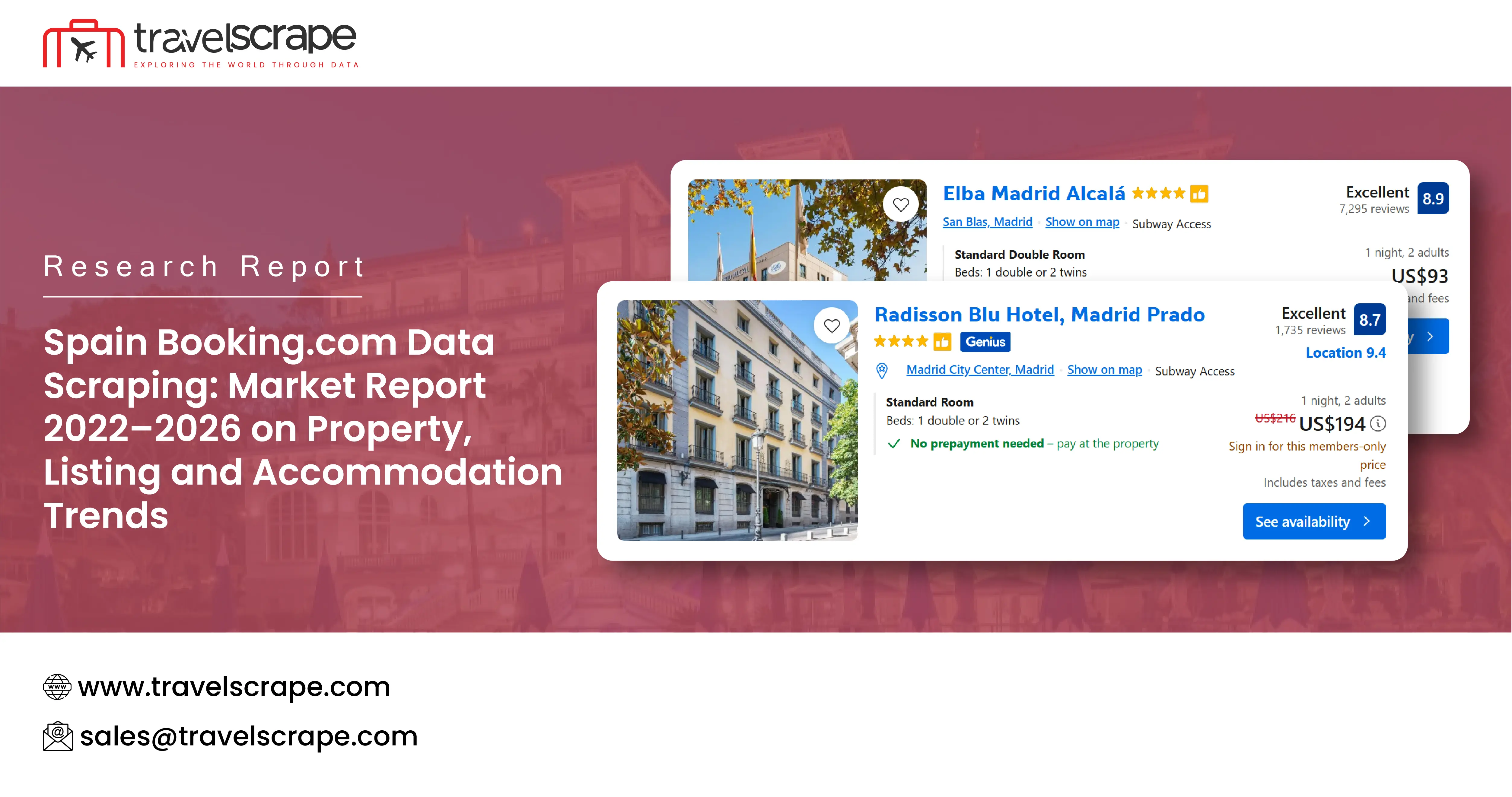 Spain Booking.com Data Scraping: 2022–2026 Market Report